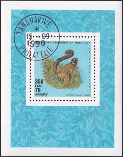  1990  .   (Lemur fulvus fulvus) ,   2,50 